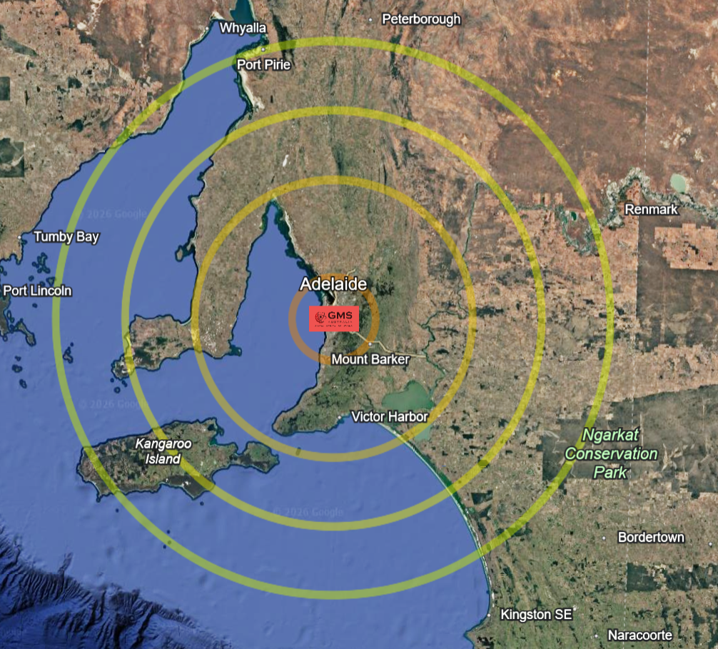 Adelaide Delivery Zones
