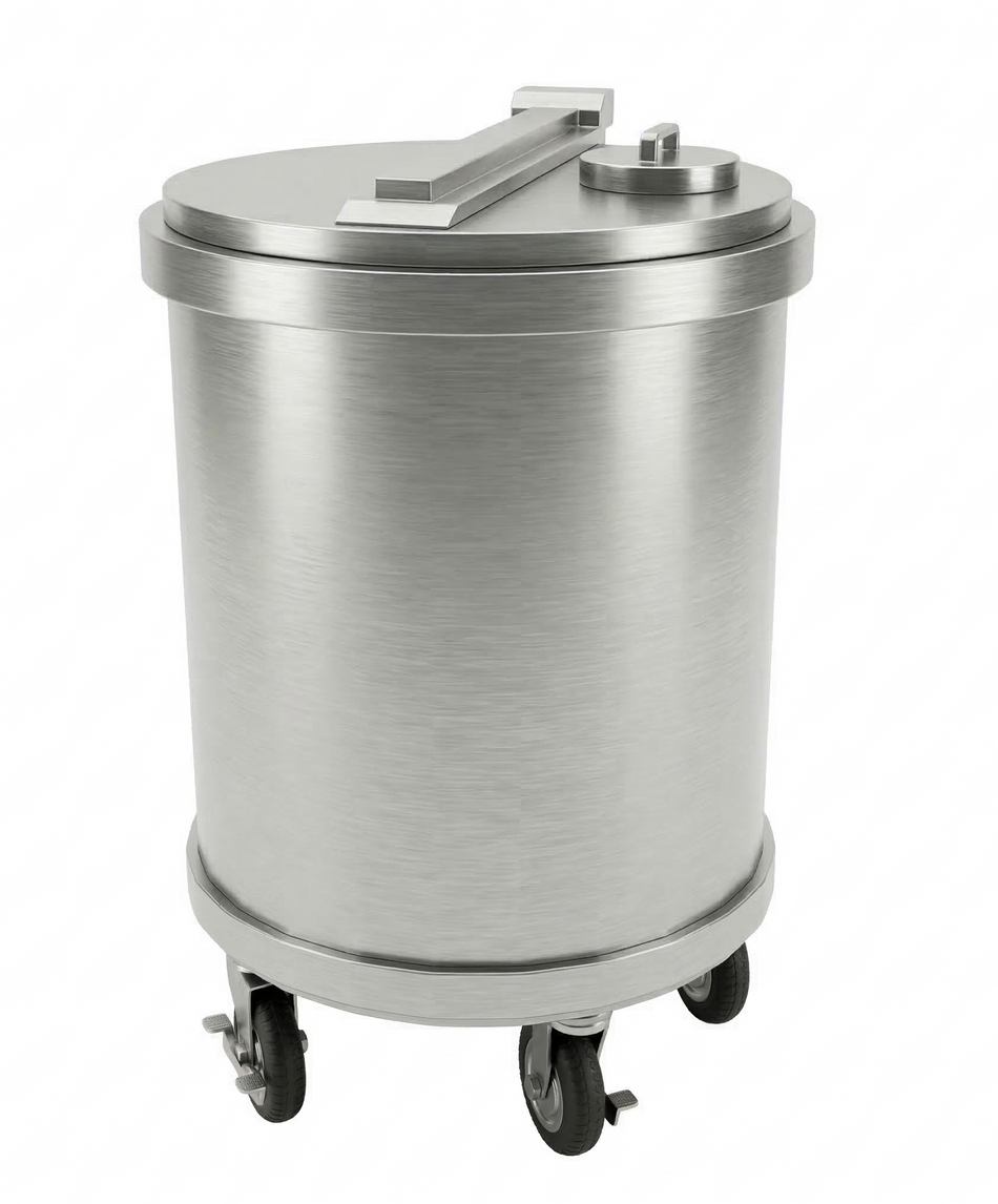 Mobile Shielded Waste Bin