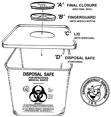 Disposal Safe Sharps Container (2L)